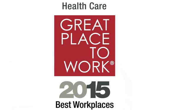 PR – Great Place to Work – Best Workplaces in Healthcare Logo – 2015