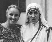 Dr. Figueredo stands beside her friend Mother Teresa in Calcutta in 1966.