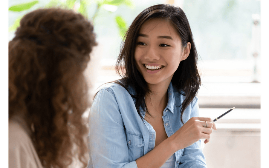 College-bound young woman looking healthy.