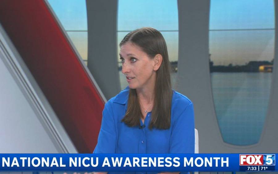For National NICU Awareness Month, Dr. Casey Cohenmeyer appeared on Fox 5.