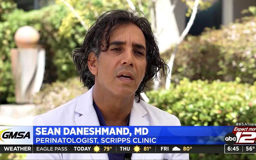 Dr. Sean Daneshmand, MD, Perinatology, Scripps Clinic physician on ABC12.