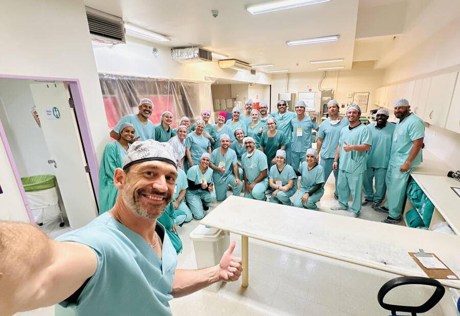 Gregory Mundis, MD group photo on a medical mission.