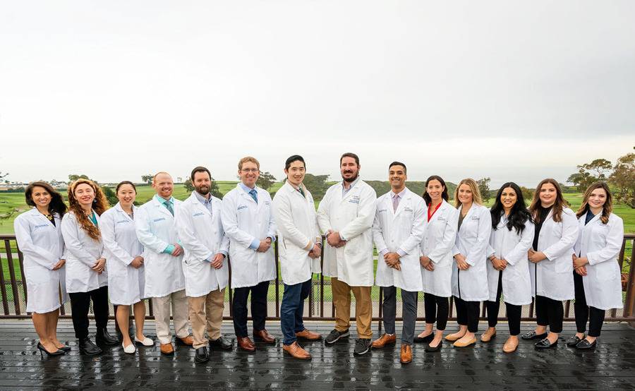 A group photo of the 2023 fellows from the Hematology and Medical Oncology Fellowship Program at Scripps Clinic.