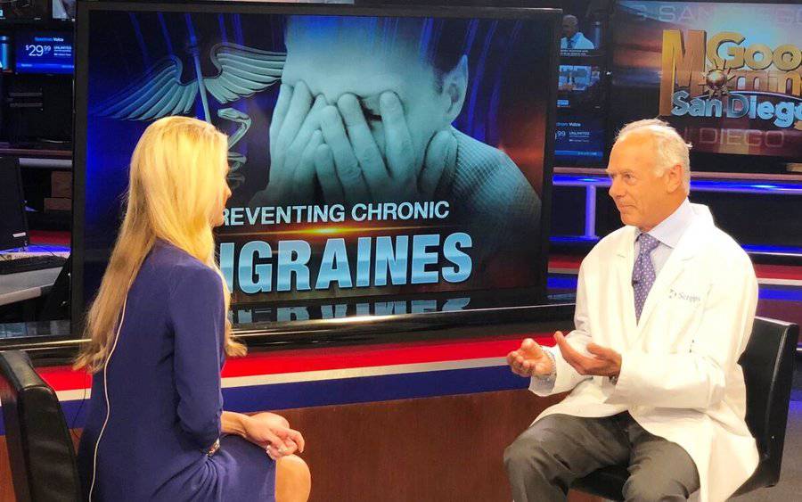 Jack Schim, MD, discusses new migraine drug with KUSI anchor Lauren Phinney.