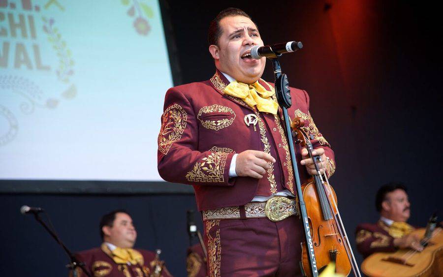 Mariachi singer performs at Scripps M.O.S.T.'s Mariachi Festival as part of the event that raised money for charity.