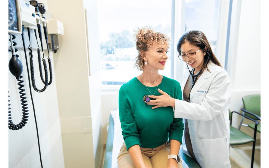 A new patient visit with Scripps primary care physician.