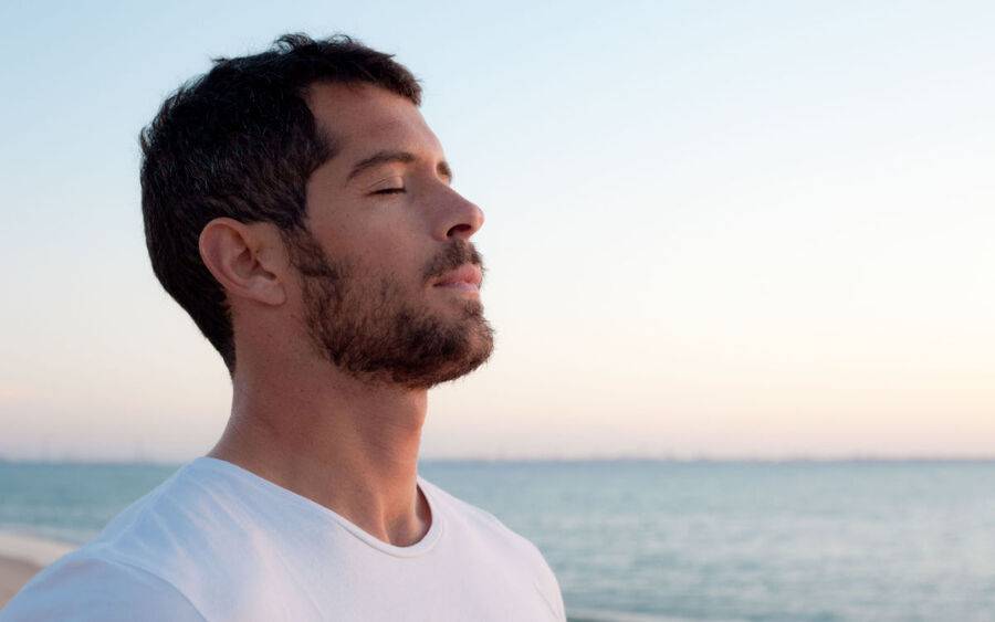 Man added meditation to his daily routine for better health, a small change in lifestyle.