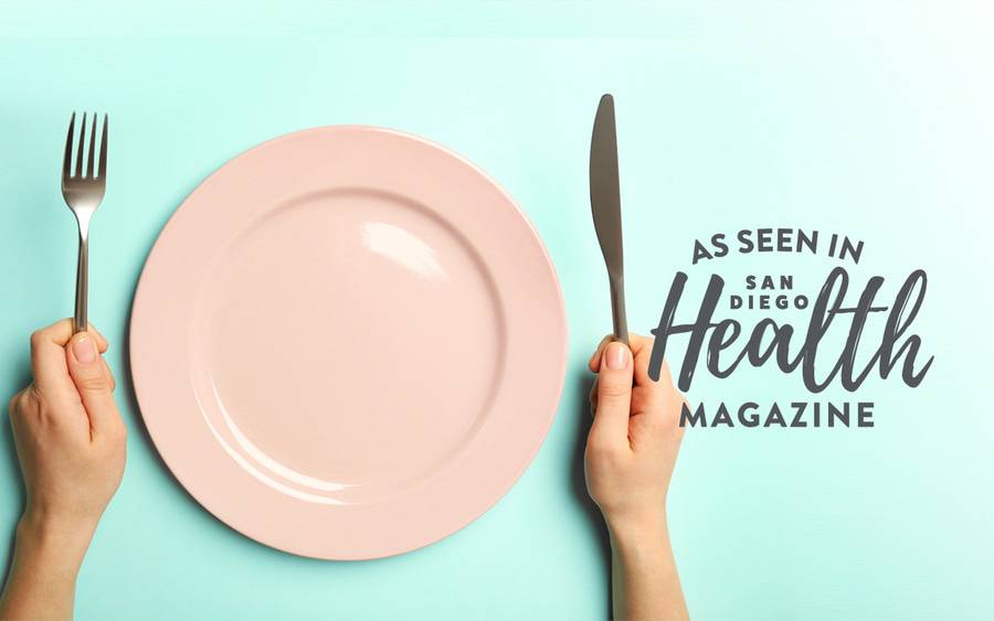 An empty dinner plate represents how people with an empty stomach often feel a combination of hunger, anger and irritability, also known as feeling “hangry.” 