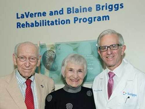 Briggs Rehabilitation Program opened from the generousity of the LaVerne and Blaine Briggs Rehabilitation and Neuroscience Fund.