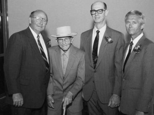  Scripps Encinitas Co-founders Dr. Charles Clark, Herman “Pop” Wiegand, Dr. Ronald Summers and Dr. Dwight Cook.