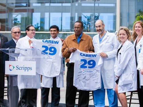 Scripps Health San Diego Patient, Rod Carew's recovery.