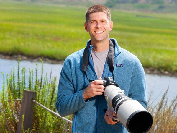 Tyler Kern, MD, a urologist at Scripps Clinic Jefferson in Oceanside, smiles on a trip outdoors photographing wildlife.