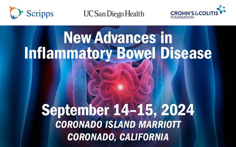 New Advances in Inflammatory Bowel Disease conference - Sept. 14-15, 2024 - Coronado Island Marriott, California
