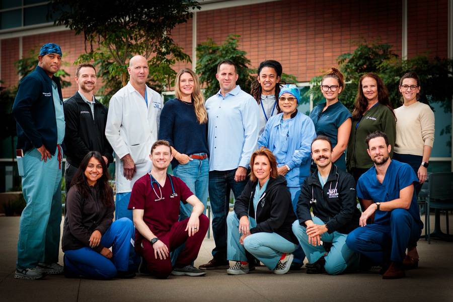 Tony and Laura are reunited with members of the emergency and trauma team at Scripps Memorial Hospital La Jolla to share their thanks for Tony's lifesaving care.