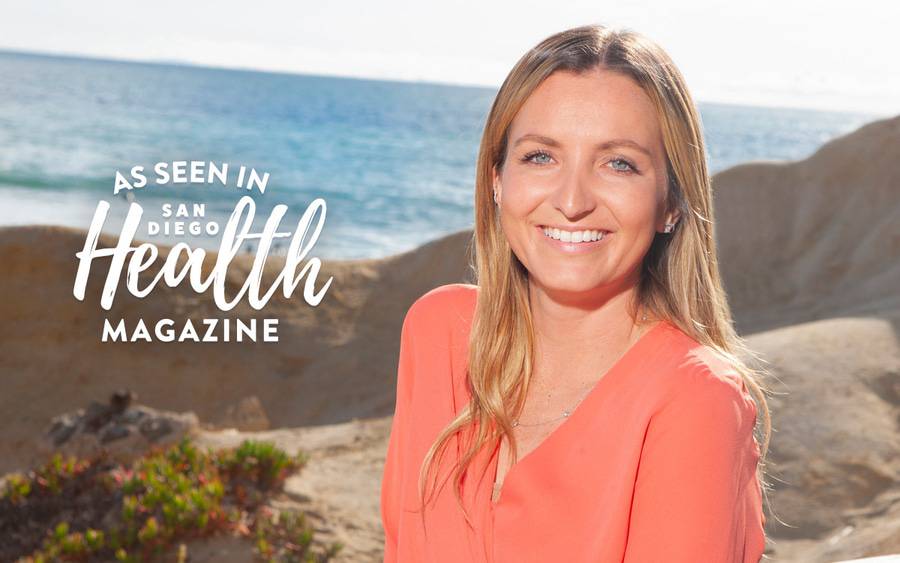 Ariana Collopy smiles at the beach after Scripps doctors helped find the right medication to control her seizures. SD Health Magazine