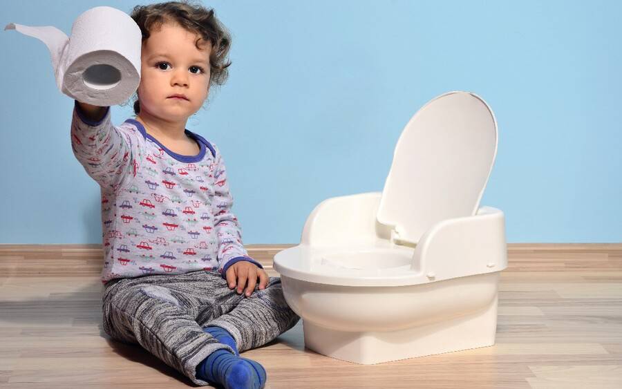 Child potty training.