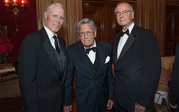 Chris Van Gorder, John Barbey, Dr Brent Eastman at 86th annual Scripps Candlelight Ball