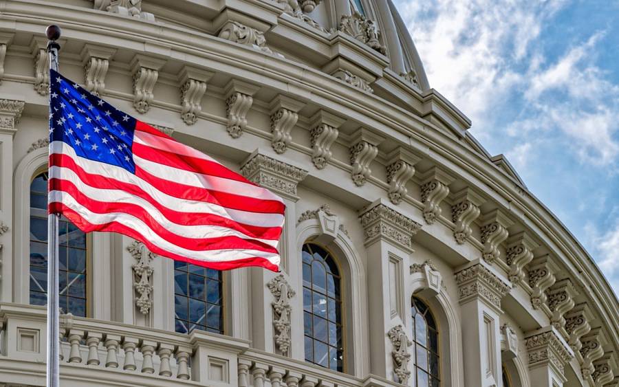 The American flag in front of the Congress building, where new legislators have health care on their agenda. 