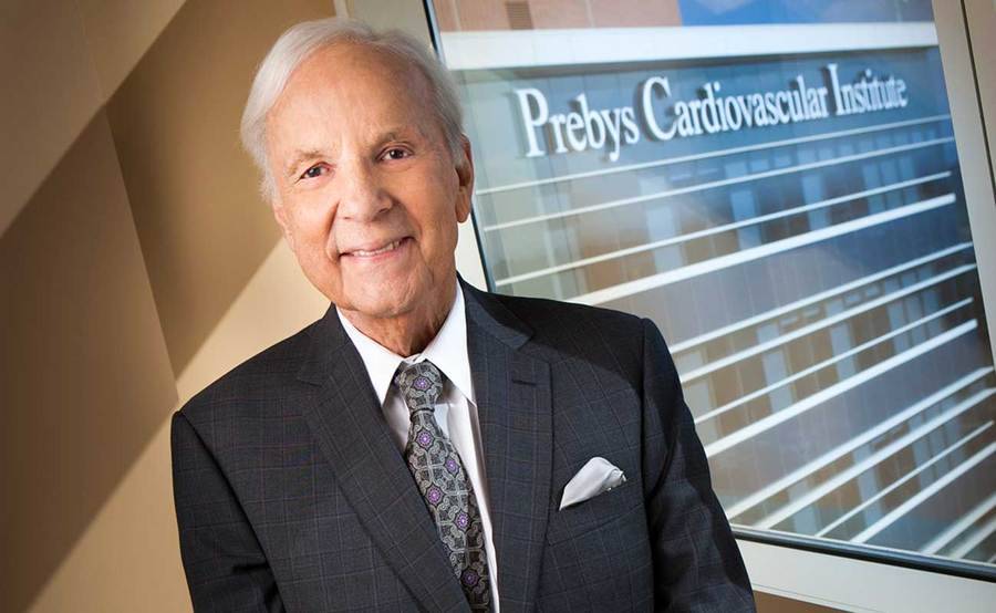 Conrad Prebys inside Prebys Cardiovascular Institute