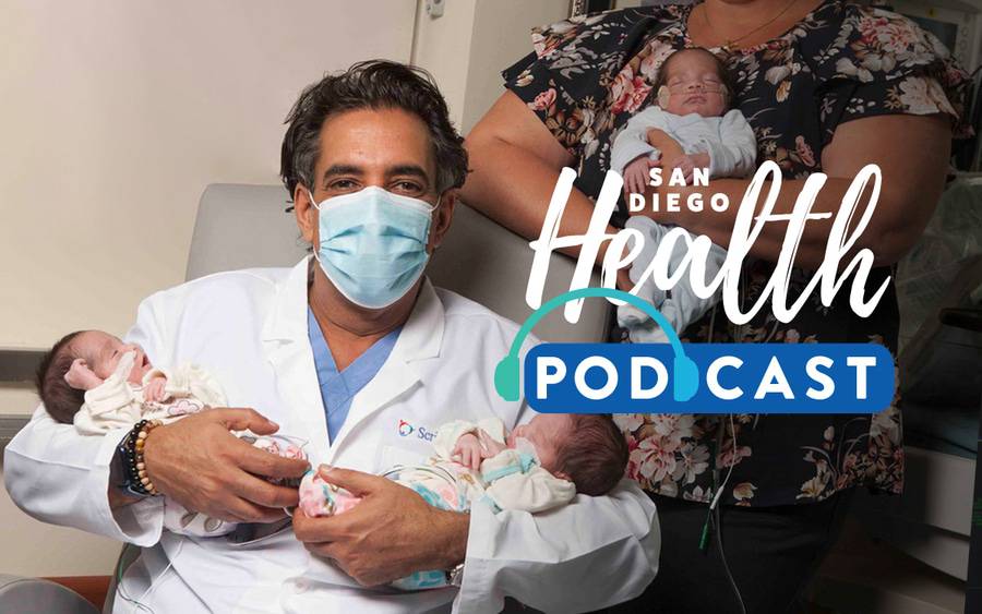 Dr. Daneshman is a fetal medicine specialist at Scripps, discusses high risk pregnancies, multiple pregnancies, in San Diego Health podcast.