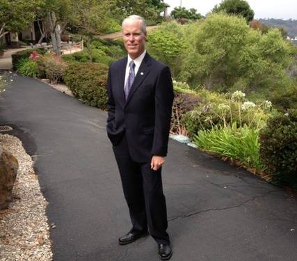 Scripps Health CEO Chris Van Gorder at the former San Diego Hospice facility.