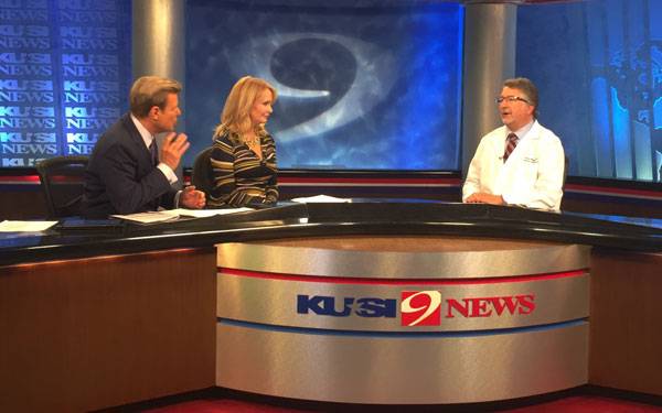 Discussing technology-advancements in heart-care. Scripps Health San Diego.