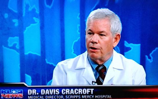 Dr Cracroft of Scripps Health San Diego  on KUSI News