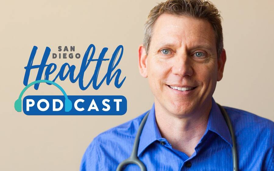 Mark Shalauta, MD, discusses COVID-19 vaccine on San Diego Health podcast.