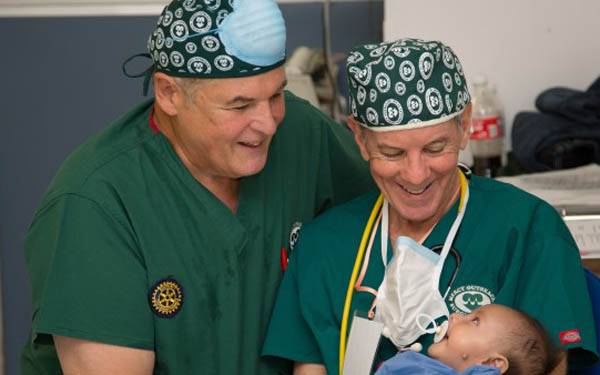 Drs. Vecchione and Flynn are a part of the Scripps Mercy Outreach Surgical Team (M.O.S.T.) that provide free corrective surgeries to children in Mexico.