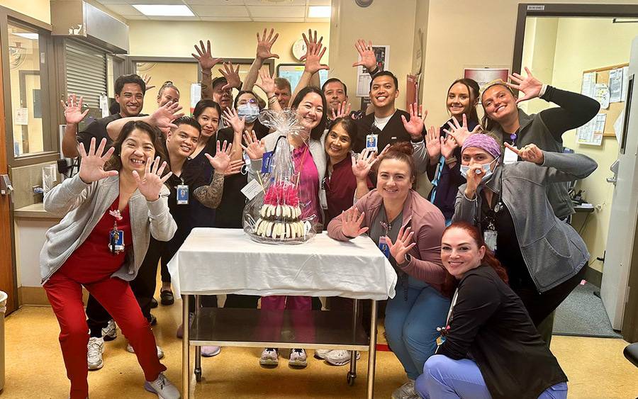 Scripps Health employees celebrate Fortune magazine ranking the health system on their 2026 Best Workplaces in Health Care list.