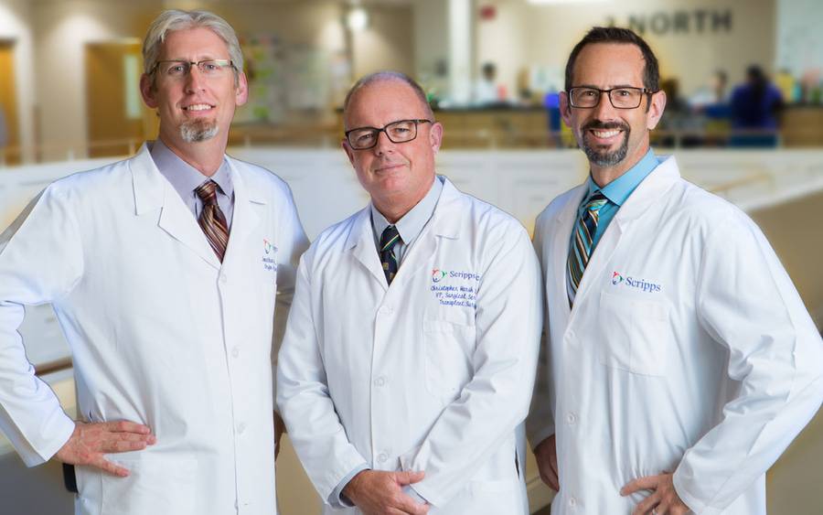 Three physicians from transplant program