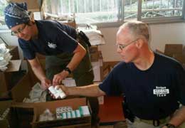 Haiti – CVG and McQuillen pack supplies