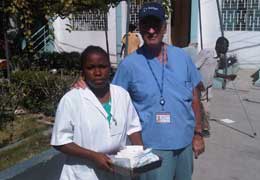 Haiti – Eastman and Haitian nurse