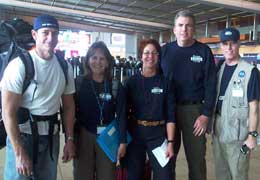 Mission 2 Team at the San Diego airport. 