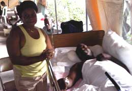 Haiti patient and relative 