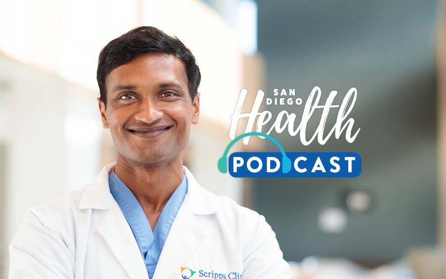 Dr. Srivastava discusses heart failure symptoms, causes and treatments in San Diego Health podcast.