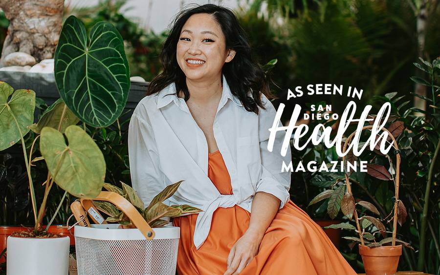 Scripps transplant surgeon Jenny Lam, MD, cares for patients and plants. San Diego Health Magazine
