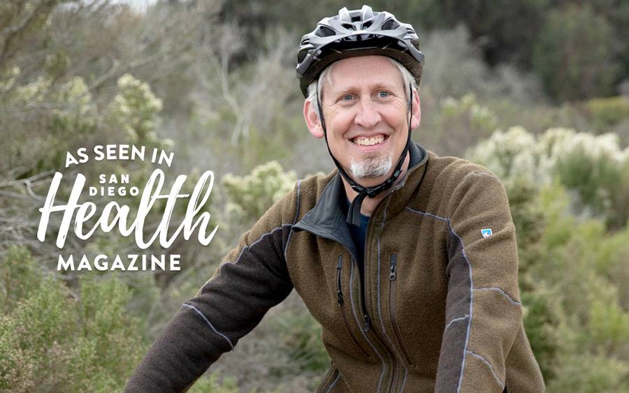 Scripps Clinic transplant surgeon Jonathan Fisher, MD, has always enjoyed mountain biking, but once the pandemic began, it became a family affair.