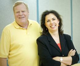 Jeff Wilson and Karny Stefan, the woman who gave him a kidney and saved his life.