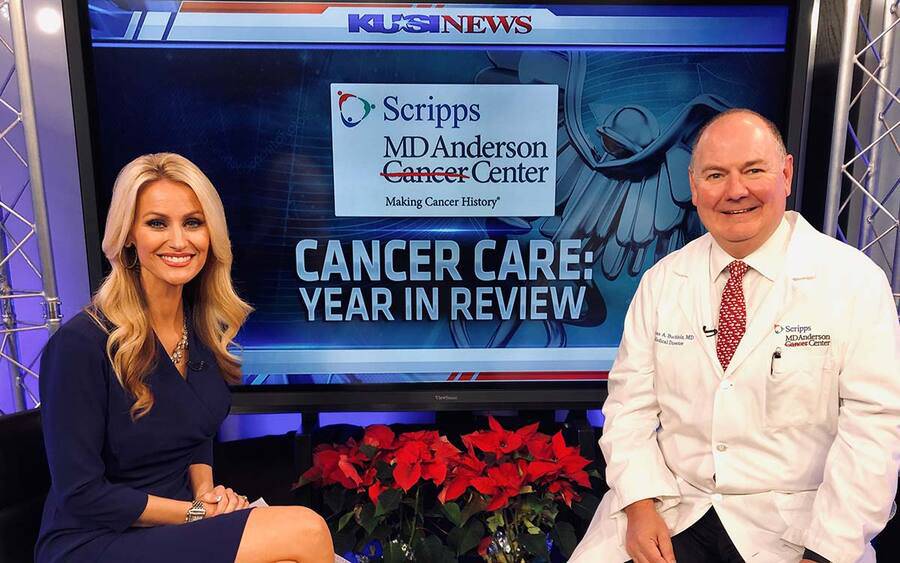 Dr. Thomas Buchholz appears on KUSI TV to discuss cancer care in 2019.
