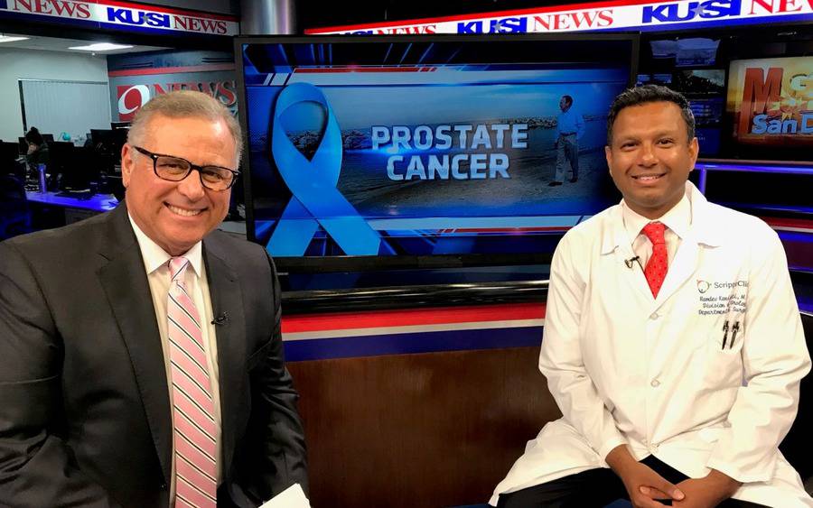 KUSI host Carlos Amezcua interviews Ramdev Konijeti, MD, urologist, about prostate cancer.