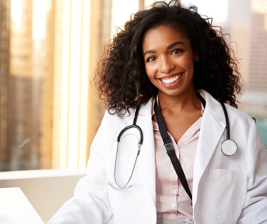 A new primary care physician waiting to serve your health needs.
