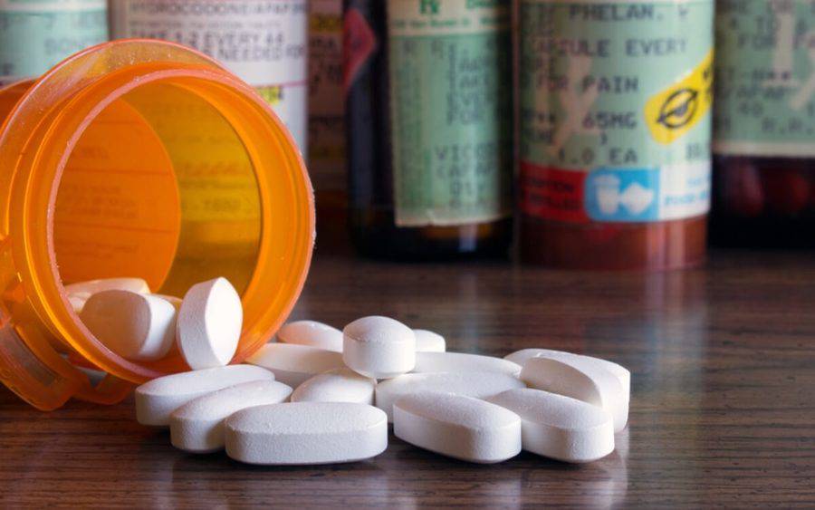 Bottle of opioid-based medication