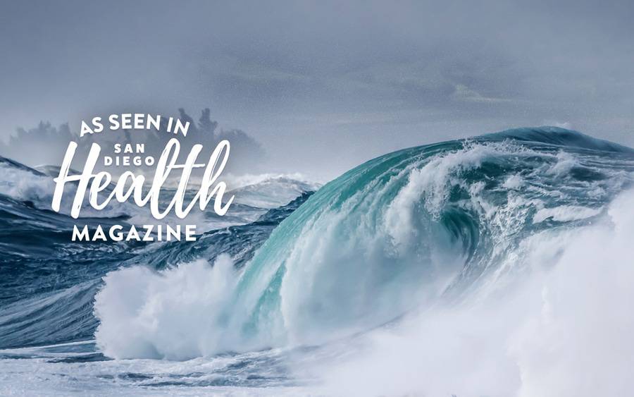 Large ocean waves created by a perfect storm. - SD Health Magazine