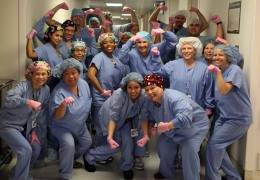 Pink Glove Dance at Scripps La Jolla