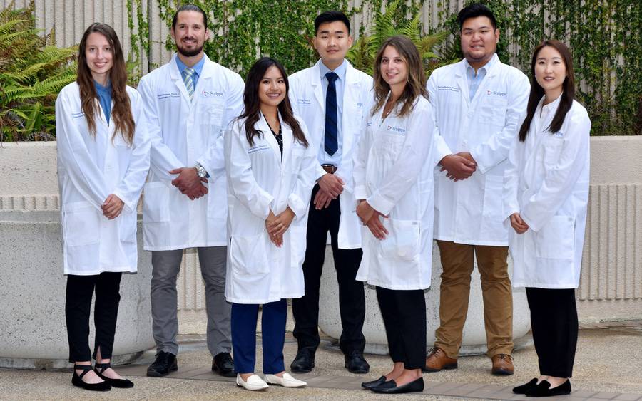Residents of the Scripps Mercy Hospital Pharmacy Residency program.