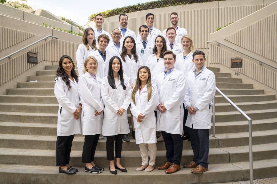 Members of the Scripps Mercy Transitional Year Residency Program gather for a photo.