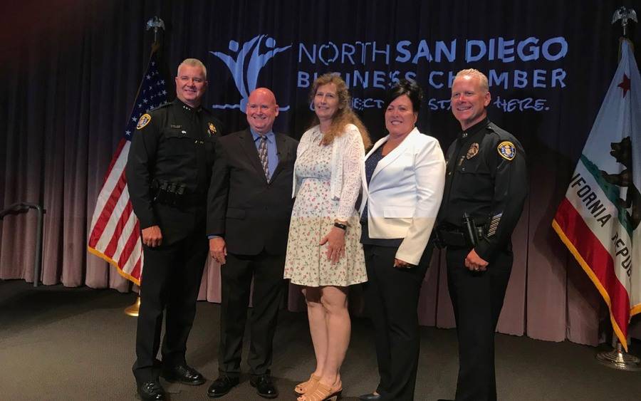 Scripps Green RN Diane Craig, (middle) at hero awards luncheon.