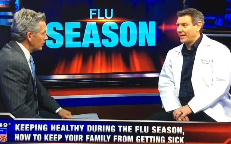 A Scripps doctor discusses the importance of staying healthy during flu season with a reporter on KUSI News.