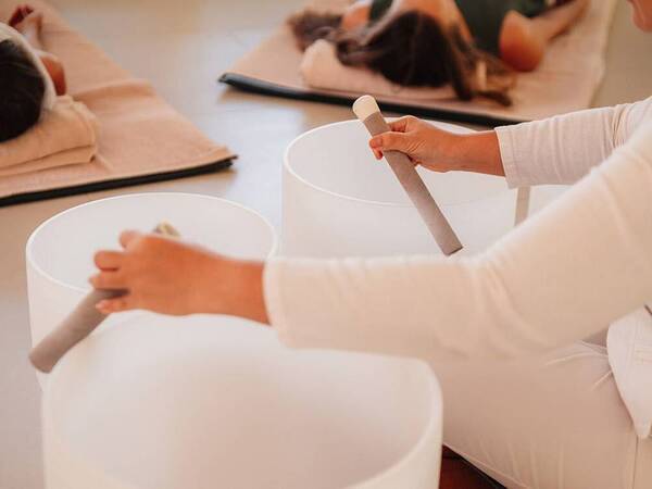 Restorative Yoga and Sound Therapy for Cancer Patients and Caregivers